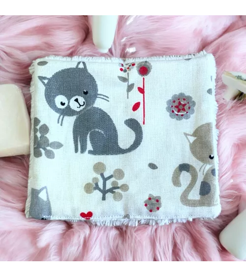 Lot de 7 lingettes lavables en éponge bambou pour enfants