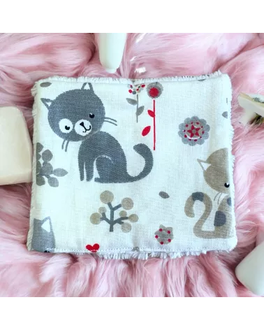 Lot de 7 lingettes lavables en éponge bambou pour enfants