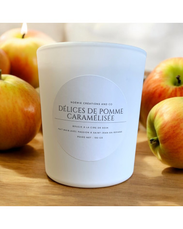 Bougie parfumée Délices de pomme caramélisée