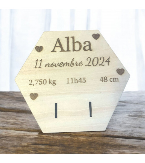 Bracelet de Naissance en Bois