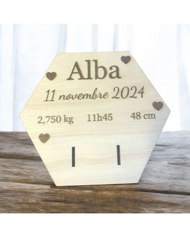 Bracelet de Naissance en Bois