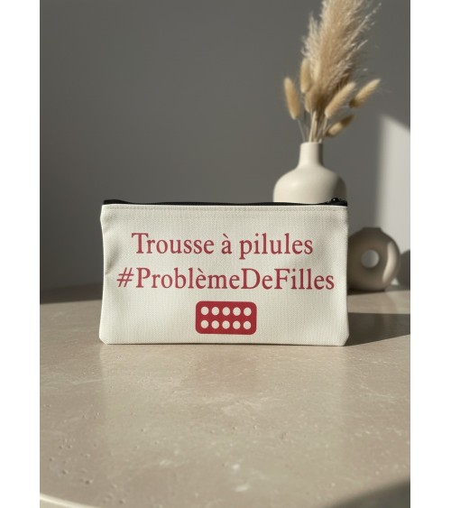 Pochette trousse flocage humour femme