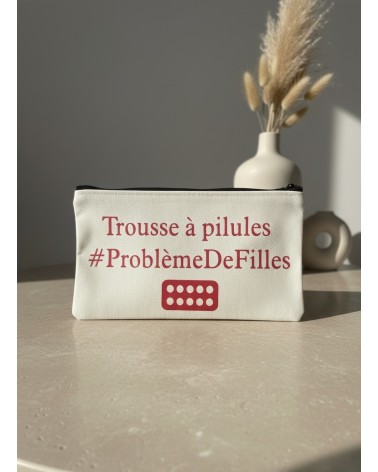 Pochette trousse flocage humour femme