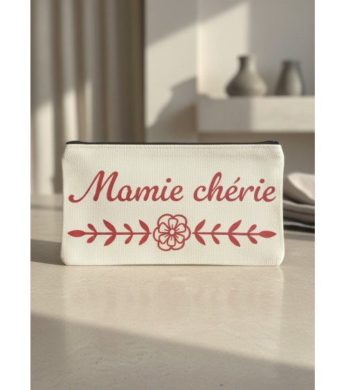 Pochette tissu flocage cadeau mamie