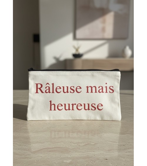 Pochette tissu flocage humour femme cadeau