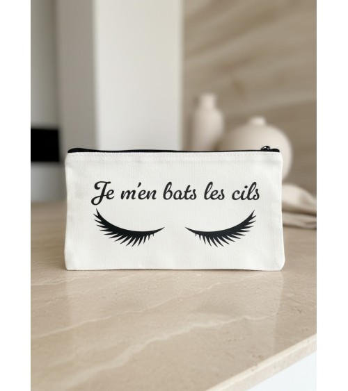 Pochette tissu flocage humour citation femme