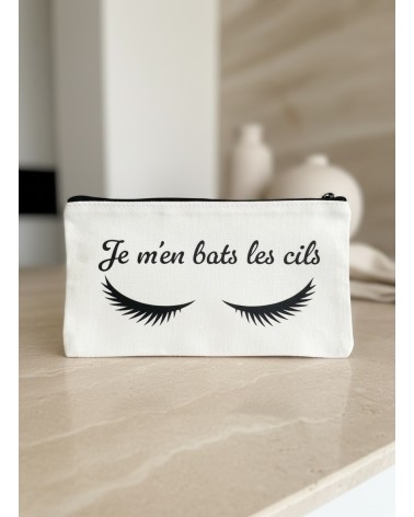 Pochette tissu flocage humour citation femme