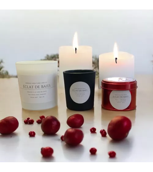 Bougie parfumée éclats de baies